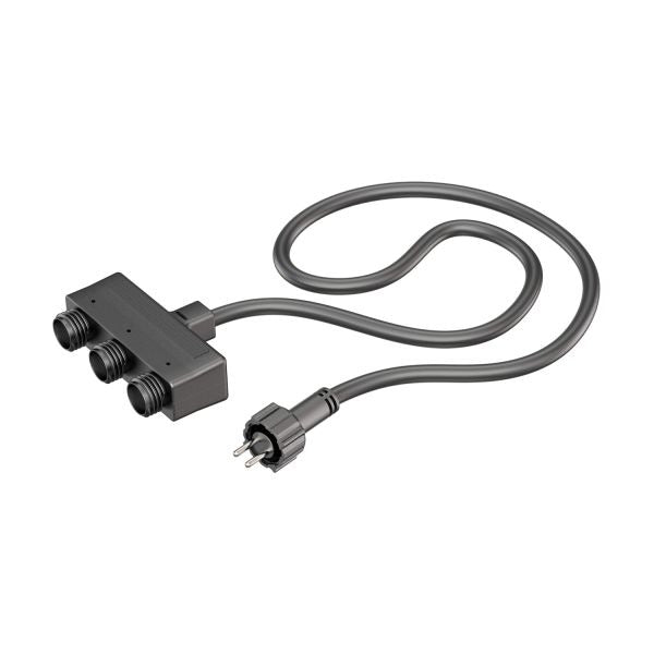 Verbindingskabel - 3 voudig – 1 meter – 12V AC – IP44 Verbindingskabel - 3 voudig – 1 meter – 12V AC – IP44